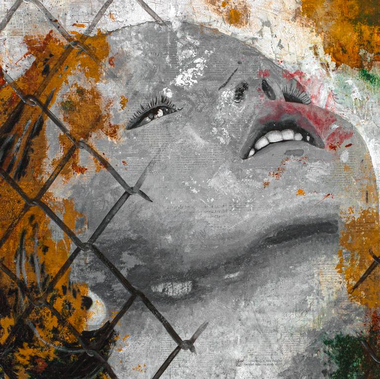 Original Contemporary Portrait Mixed Media by Db Waterman