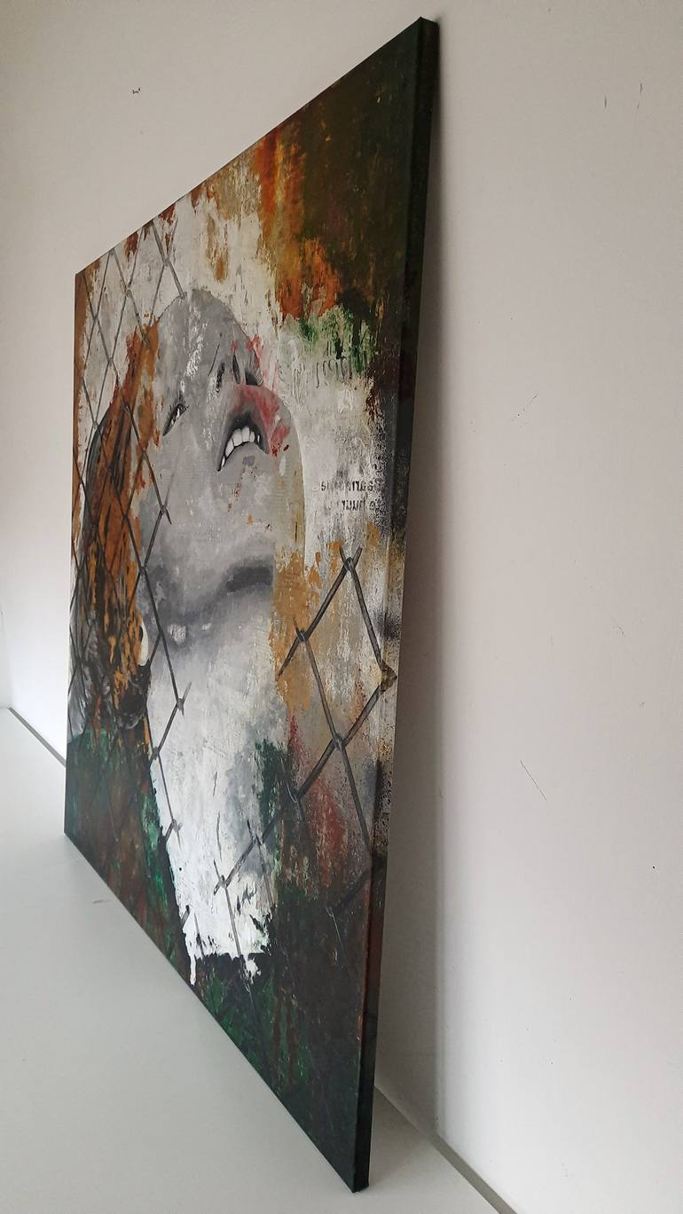 Original Contemporary Portrait Mixed Media by Db Waterman