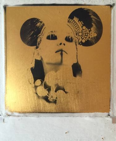 Raised by the sky 24k crt Gold leaf collage SOLD OUT thumb