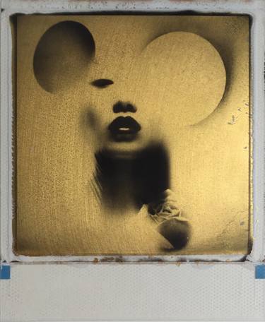 Saatchi Art Artist Andrew J Millar; Printmaking, “Dark Sunrise 24ct gold leaf Polaroid collage - SOLD OUT” #art