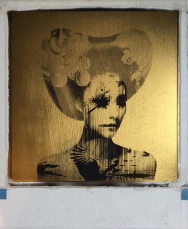 Saatchi Art Artist Andrew J Millar; Photography, “Last Kiss  24ct gold leaf Polaroid collage” #art