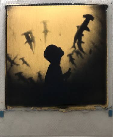 Frozen by the Sight  24ct gold leaf Polaroid collage thumb