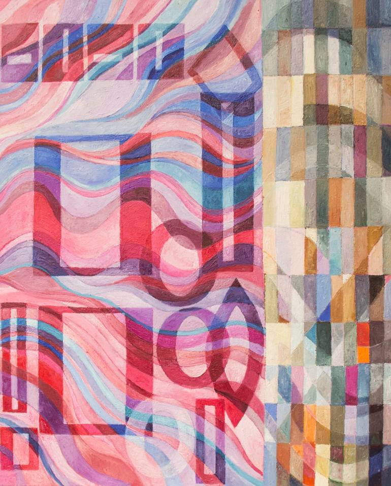 Original Conceptual Abstract Painting by Romany Steele