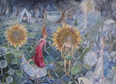 Original Fantasy Paintings by romany steele