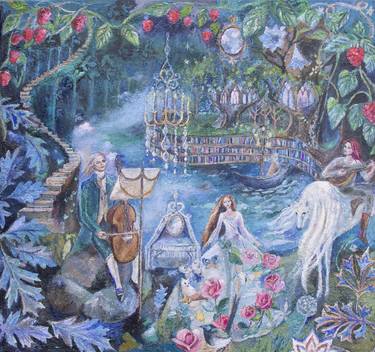 Print of Fine Art Fantasy Paintings by romany steele