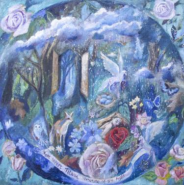 Print of Expressionism Fantasy Paintings by romany steele