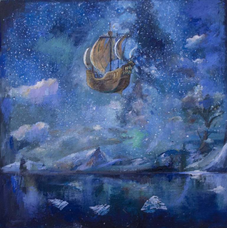 Dream Ship Painting by romany steele | Saatchi Art