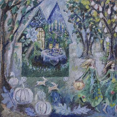 Original Surrealism Fantasy Painting by Romany Steele