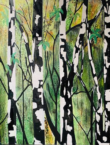 Original Abstract Expressionism Nature Paintings by Rachel Jeffery