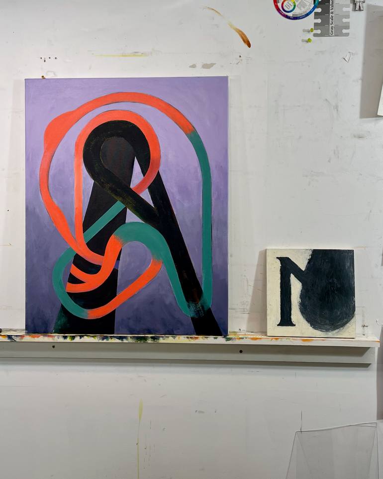Original Conceptual Abstract Painting by Patrick Johnson
