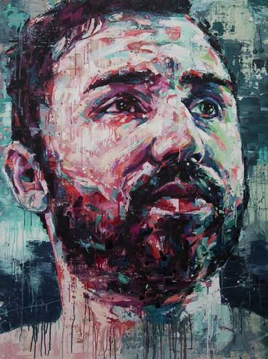 Print of Abstract Portrait Paintings by Joshua Miels