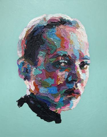 Original Abstract Portrait Paintings by Joshua Miels