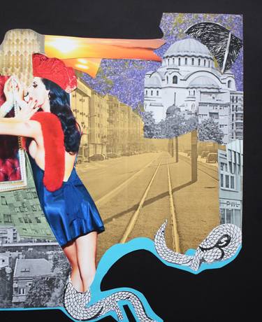 Print of Expressionism Nude Collage by Sladana Zivkovic