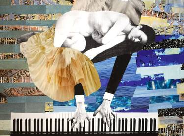 Print of Surrealism Music Collage by Sladana Zivkovic