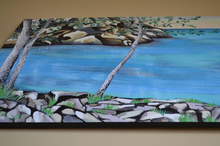 Original Cubism Nature Painting by Sladana Zivkovic