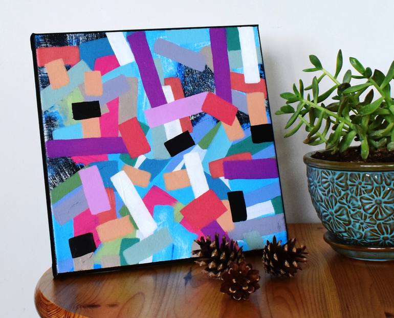 Original Abstract Expressionism Abstract Painting by Sladana Zivkovic