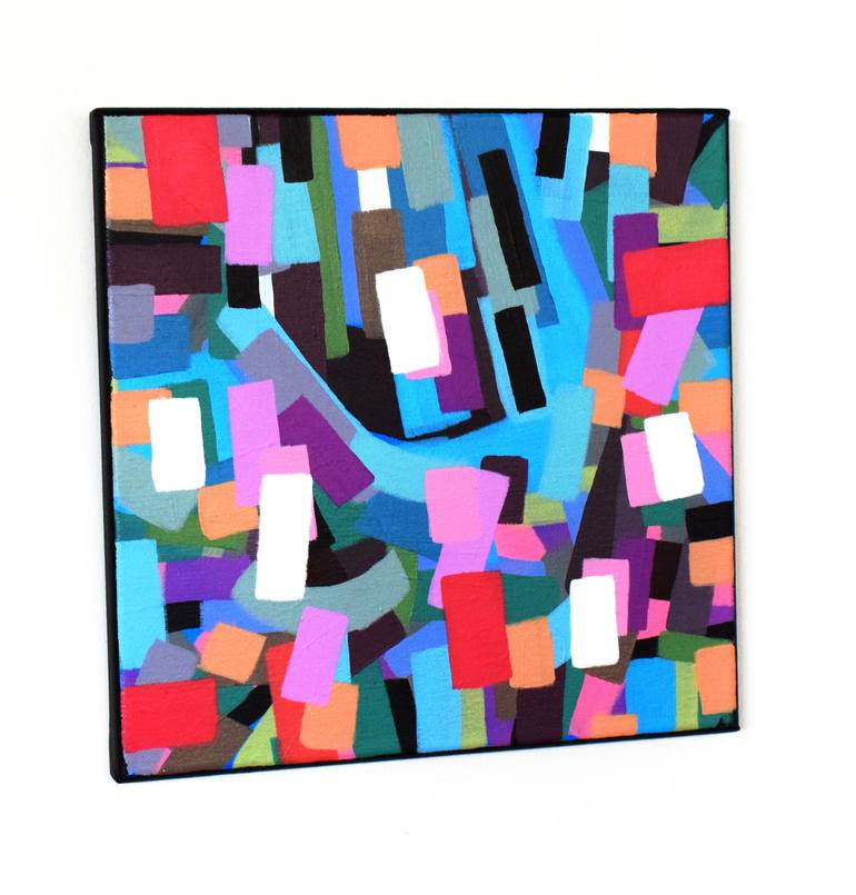Original Art Deco Abstract Painting by Sladana Zivkovic