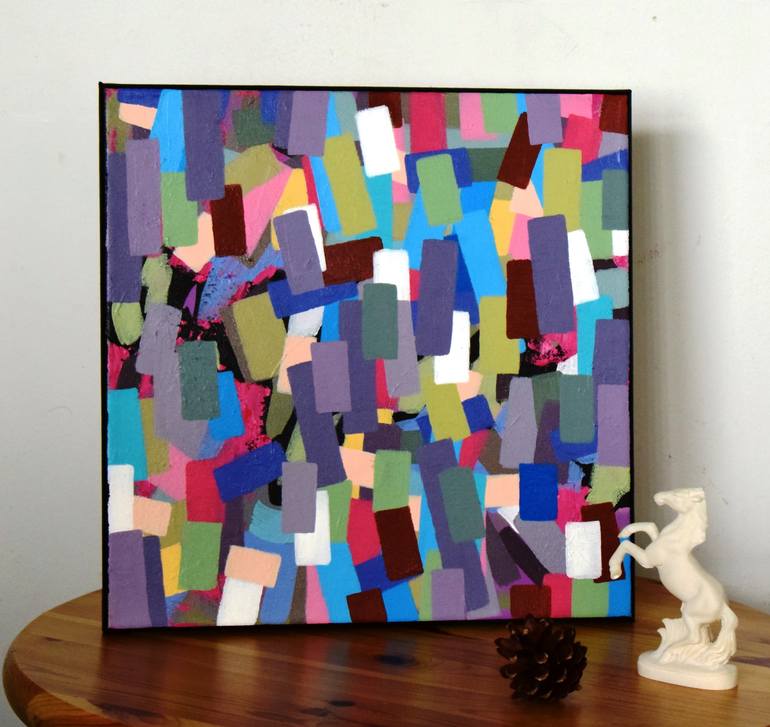 Original Abstract Expressionism Abstract Painting by Sladana Zivkovic