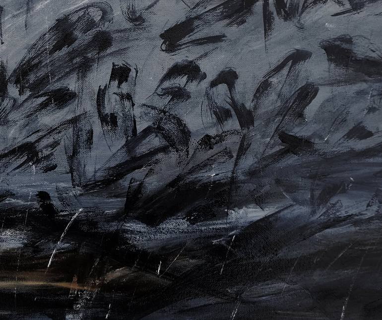 Original Abstract Expressionism Animal Painting by Matthew Felix Sun
