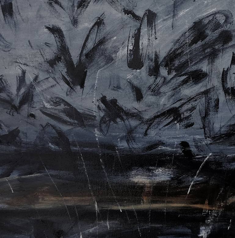 Original Abstract Expressionism Animal Painting by Matthew Felix Sun