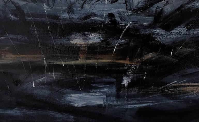 Original Abstract Expressionism Animal Painting by Matthew Felix Sun