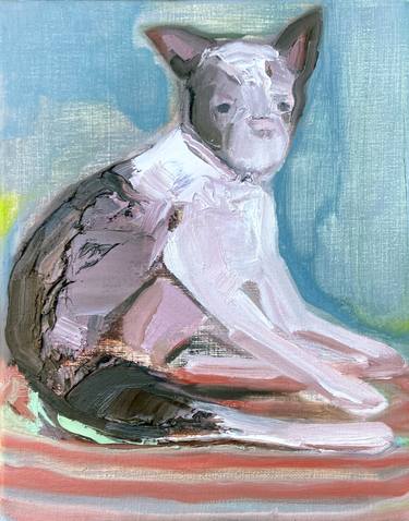 I painted Henry thinking about Manet and Bob the Dog thumb