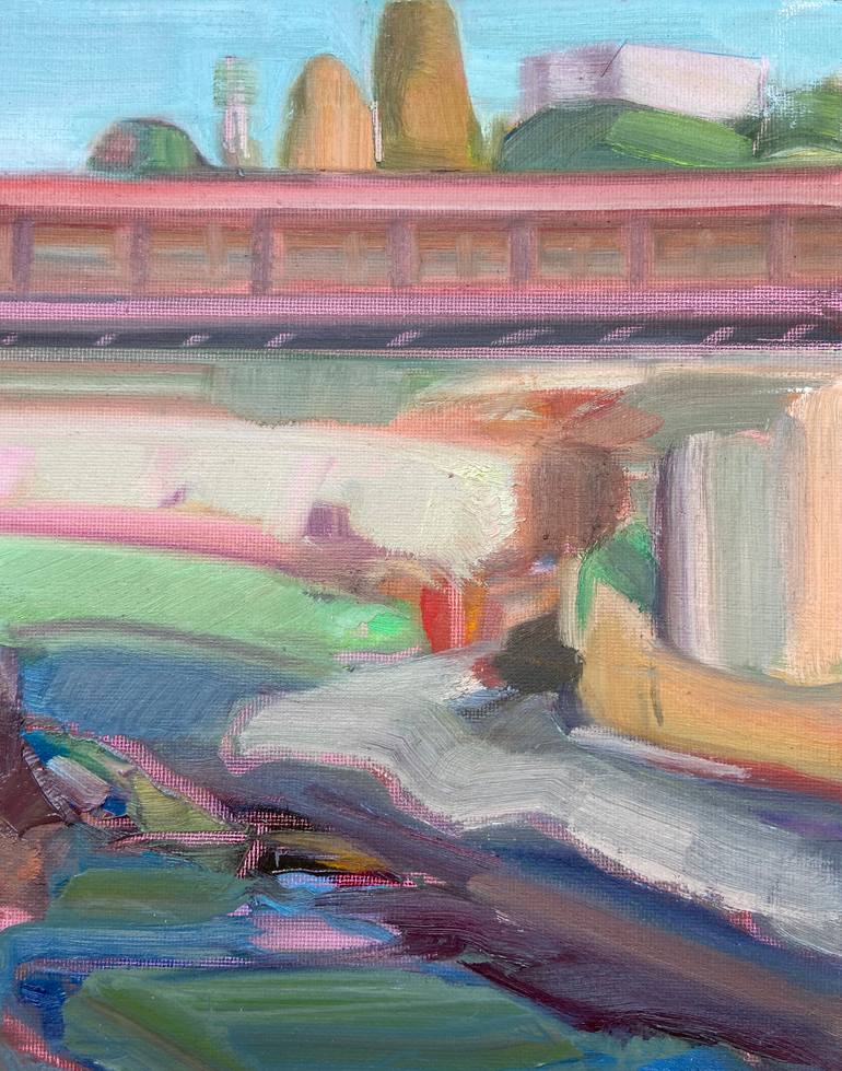 Original Abstract Expressionism Landscape Painting by Andrea Patrie