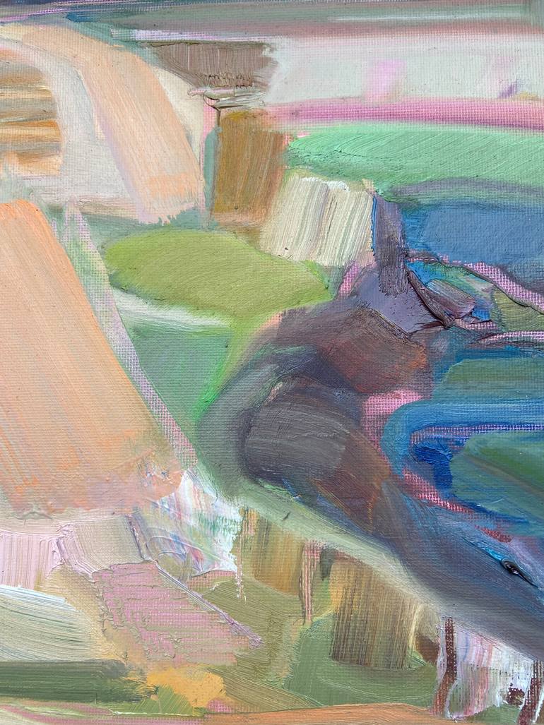 Original Abstract Expressionism Landscape Painting by Andrea Patrie