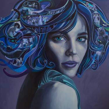 Original Figurative Portrait Paintings by Alejandro Saavedra Solano