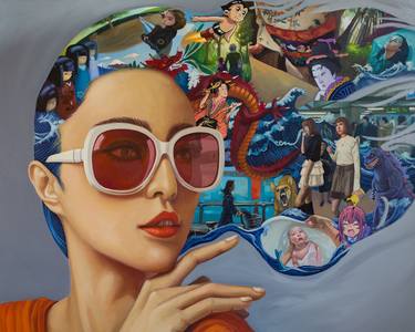 Original Figurative Portrait Paintings by Alejandro Saavedra Solano