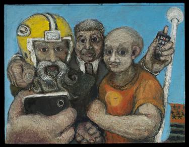Original People Painting by Tim Lobacz
