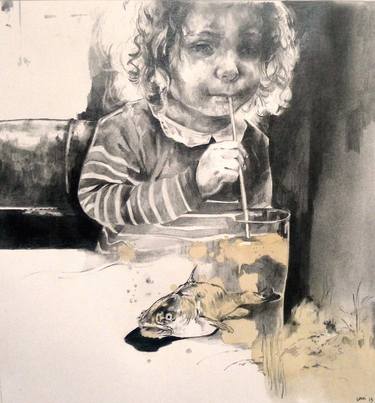 Print of Figurative Children Drawings by Magdalena Lamri