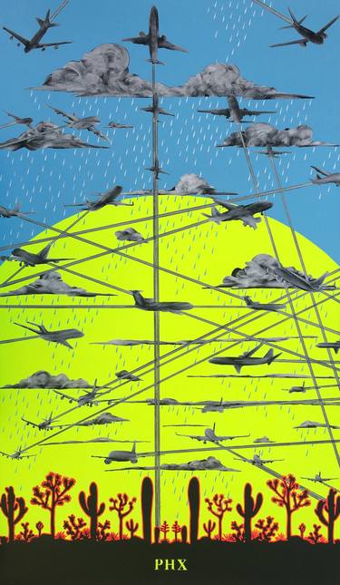 Original Contemporary Cities Painting by Patrick Harris