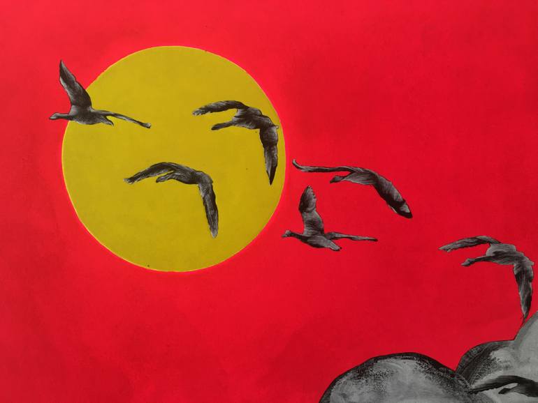 Original Conceptual Nature Painting by Patrick Harris