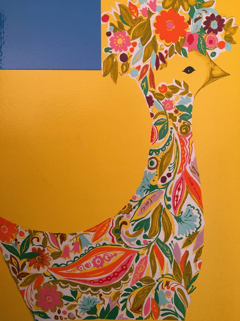 Original Dada Floral Painting by Patrick Harris