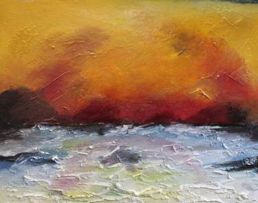 Print of Abstract Expressionism Seascape Paintings by Karin Starmans