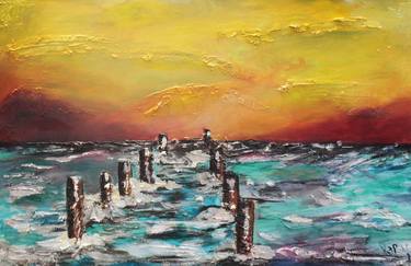 Print of Abstract Expressionism Seascape Paintings by Karin Starmans