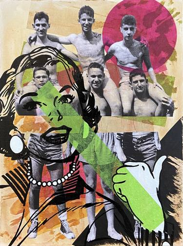 Original Contemporary People Mixed Media by Mike Ferrari