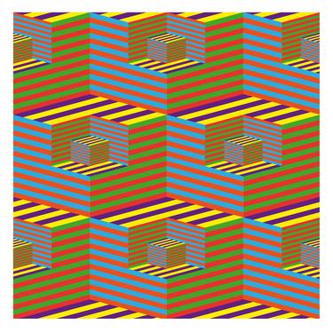 Striped cubes within cubes thumb