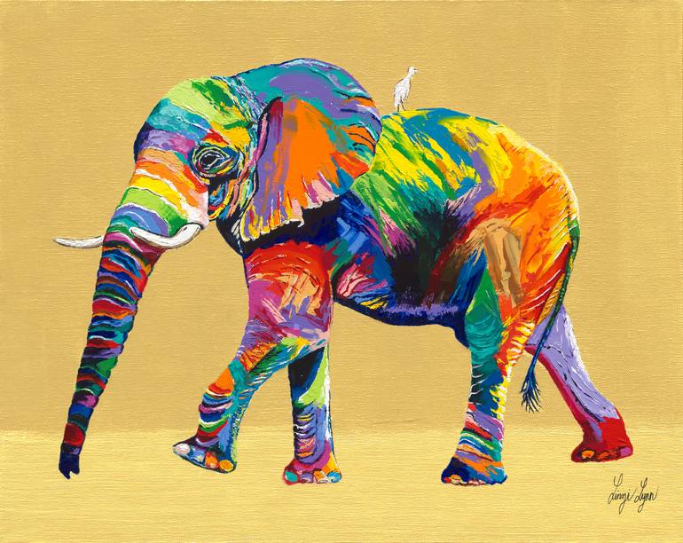 Colorful Elephant String Art - Dal - more than just a hobby