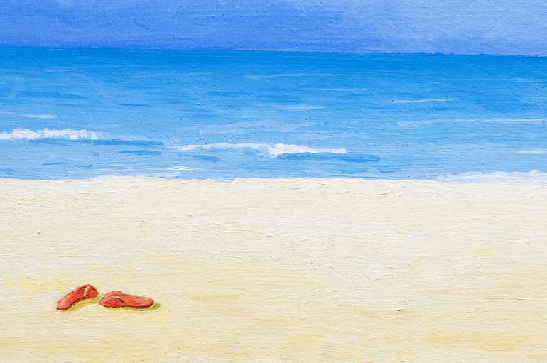 Original Fine Art Beach Painting by Łukasz Ratajczyk