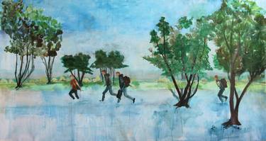 Original Figurative Landscape Paintings by Karen van Dooren