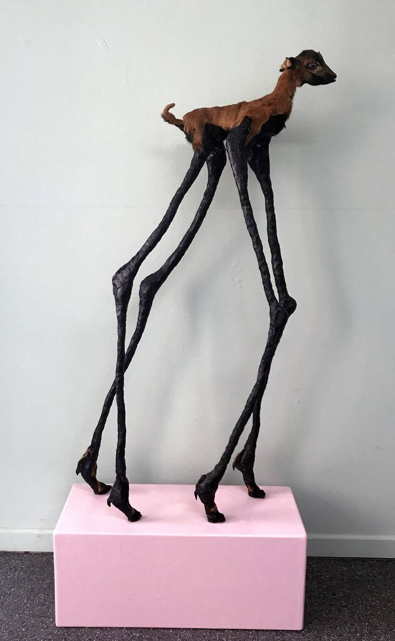 Original Figurative Animal Sculpture by Karen van Dooren