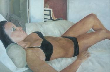 Original Nude Painting by Erika Flores