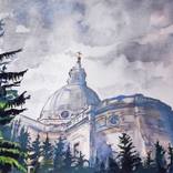 Brompton Oratory - Baroque Church with Forest by Peter McQuillan
