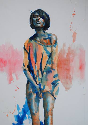 Print of Figurative Women Paintings by Peter McQuillan