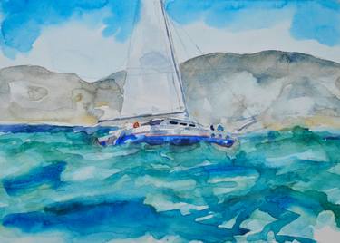 Original Impressionism Boat Paintings by Peter McQuillan