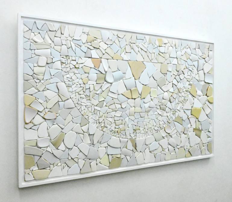 Original Abstract Geometric Collage by Nico Kok