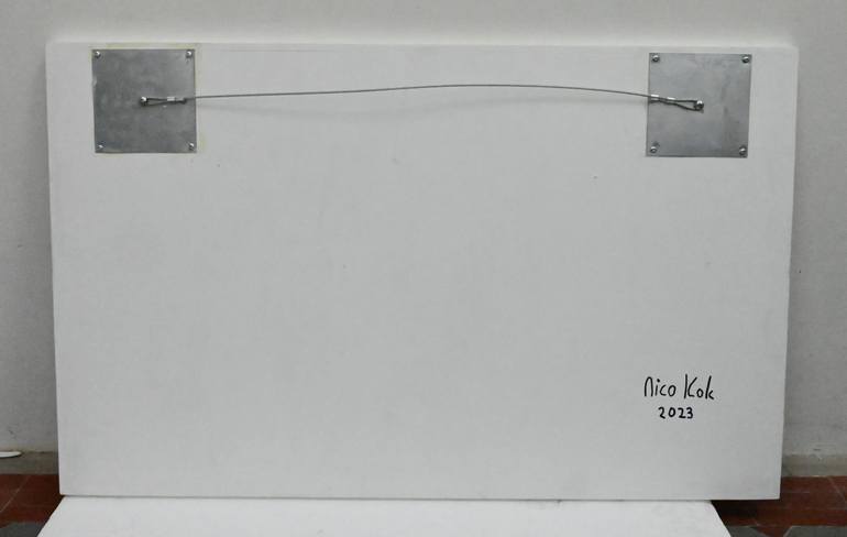 Original Abstract Geometric Collage by Nico Kok