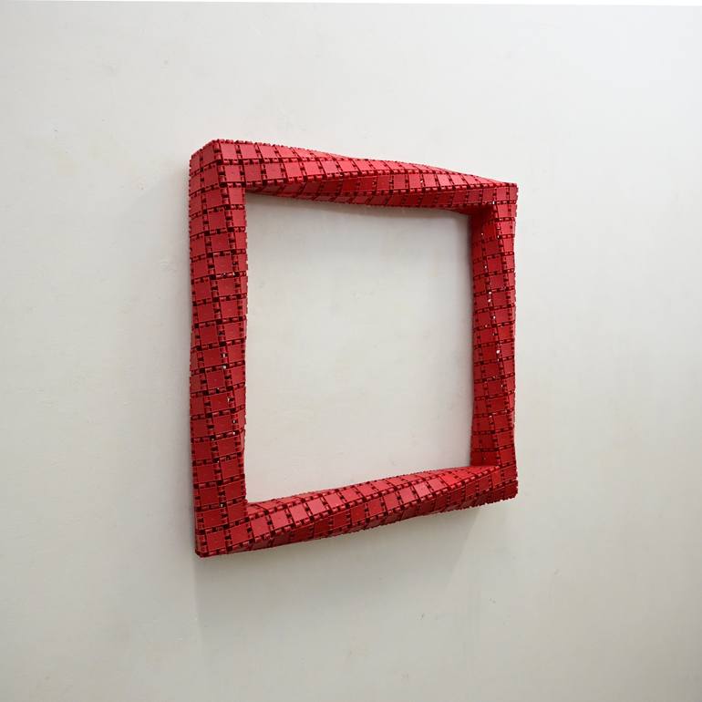 Original Abstract Geometric Sculpture by Nico Kok